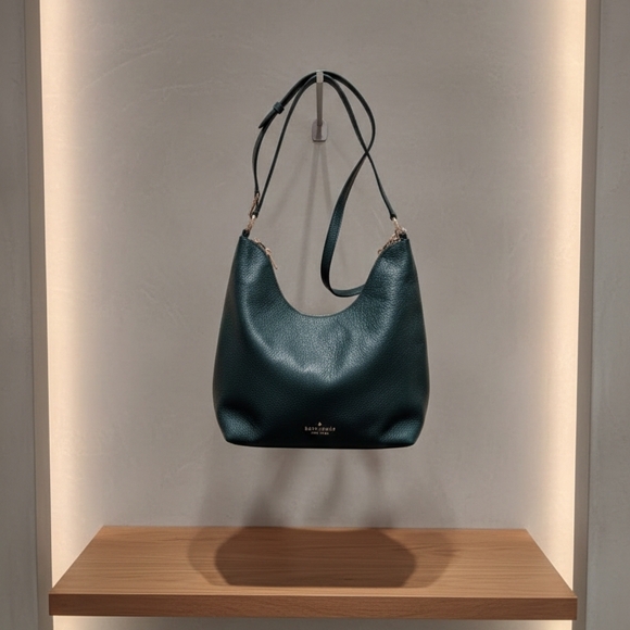 kate spade Handbags - Kate Spade New York Zippy Shoulder Bag Pebbled Leather Purse Peacock (EUC)